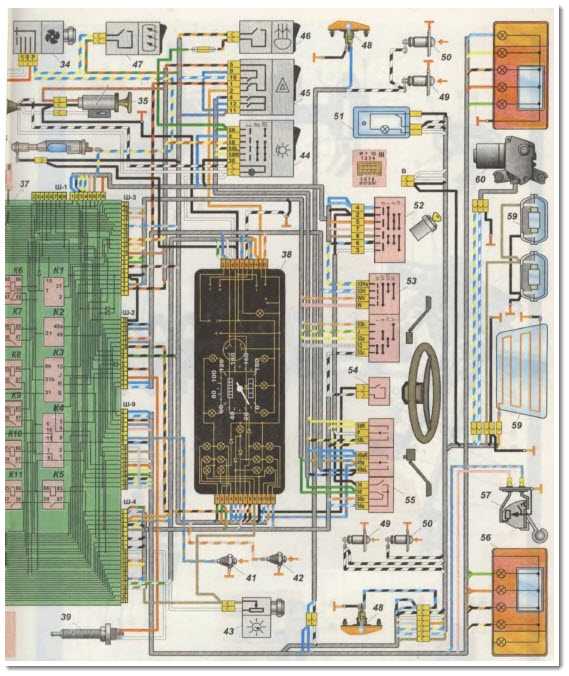 Электрическая схема ваз 2108