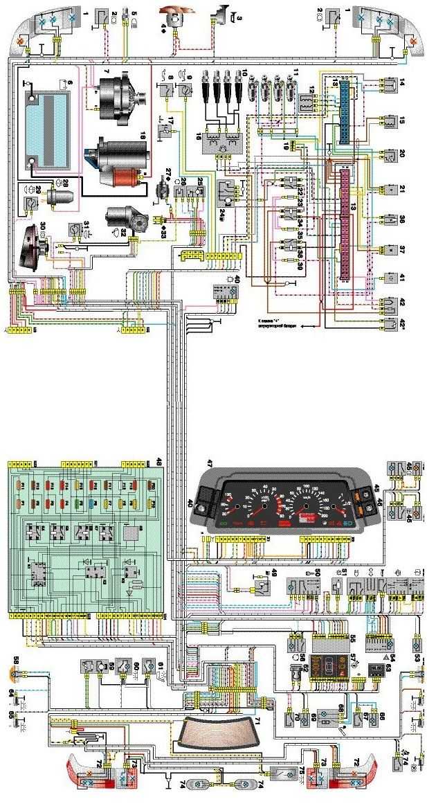 Схема проводки ваз 2110 инжектор 16 клапанов