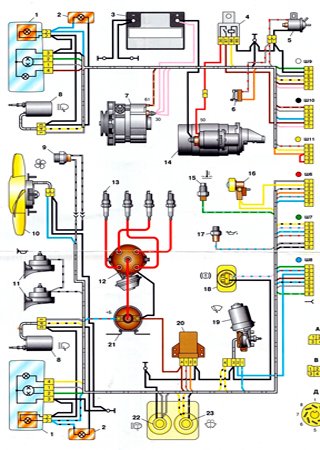 Схема грм ваз 2107