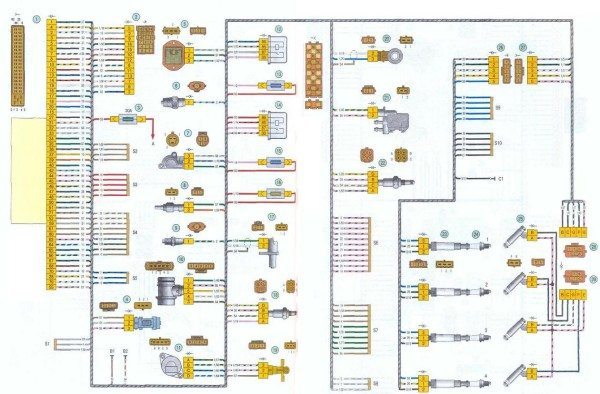 Схема электропроводки лада калина