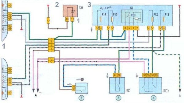 Схема электропроводки lada kalina