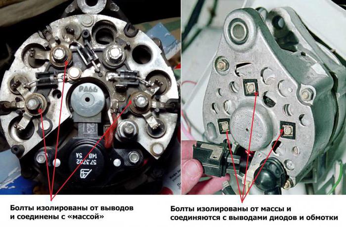 генератор г221а схема подключения ваз 2107