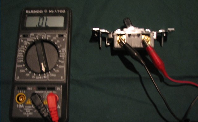 Ohm Meter with Switch in OFF Position