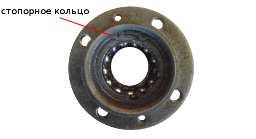 ступица 2108 с подшипником и стопорным кольцом