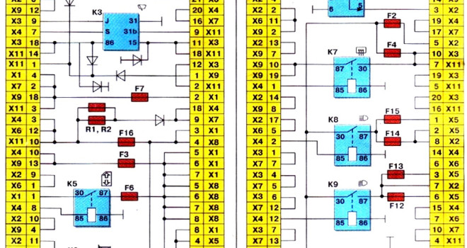 Распиновка монтажного блока 2114 Схема монтажного блока ваз 2114 инжектор 60 фото - KubZap.ru