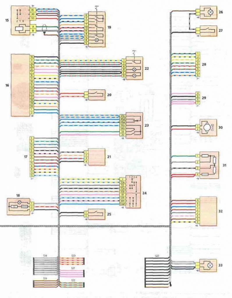 Схема электропроводки lada kalina
