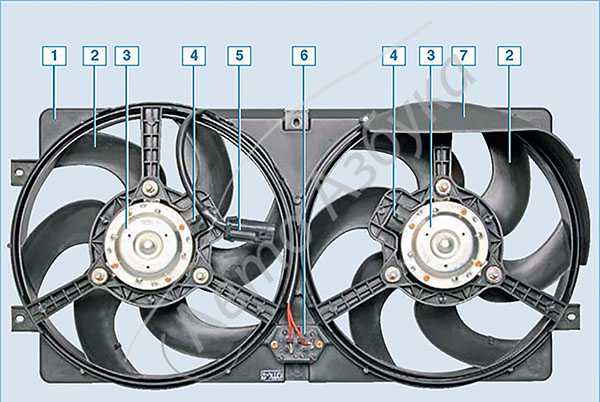 Крыльчатка вентилятора охлаждения ваз