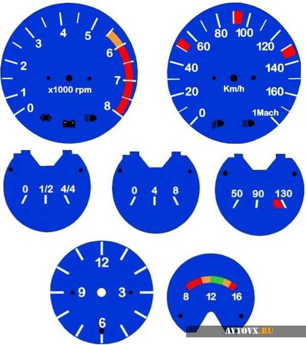Шкалы приборов ваз 2106